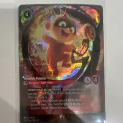 Disney Lorcana Jack-Jack Parr Incredible Potential Enchanted Foil 232/204 - Image 1