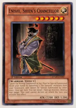 Yugioh TCG -1x Enshi Shien's Chancellor - RYMP-EN097 - NM/LP - 1st Edition 2012 - Image 1