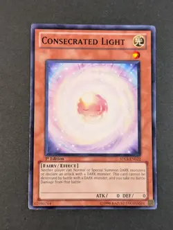 Yugioh TCG - 1x Consecrated Light - SDLS-EN022 - LP - 1st Edition - Common 2011 - Image 8