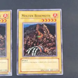 Yugioh TCG - 3x Molten Behemoth - PGD-001 - NM/LP - 1st Ed. - Vintage - 2003 - Image 4