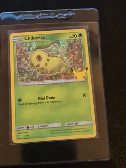 Pokemon - Chikorita holo - 2/25 2021 mcdonalds promo mint B9 - Image 1