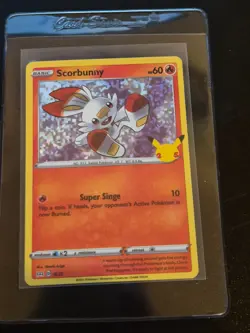 Pokemon - Scorbunny holo - 16/25 2021 Mcdonalds promo mint B5 - Image 1