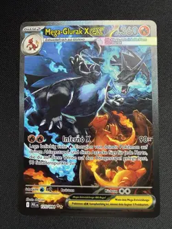Pokemon Karte – Mega Glurak X ex 125/094 – Fatale Flammen – Deutsch NEAR MINT - Image 1
