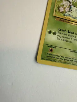 Bulbasaur 44/102 Base Set 1999 Pokemon TCG Card English - Image 3