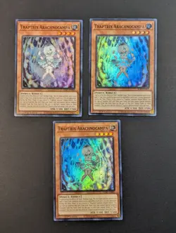 Yugioh TCG - 3x Traptrix Arachnocampa - SDBP-EN002 - NM/LP - Super Rare 1st 202 - Image 1