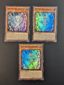 Yugioh TCG - 3x Traptrix Arachnocampa - SDBP-EN002 - NM/LP - Super Rare 1st 202 - Image 2
