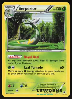 Serperior - 8/113 - Holo Rare - Legendary Treasures - Pokemon Card - 1 - Image 1