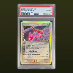 PSA 8 LATIAS 8/113 REVERSE FOIL EX DELTA SPECIES 2005 POKEMON CARD NM-MT - Image 1