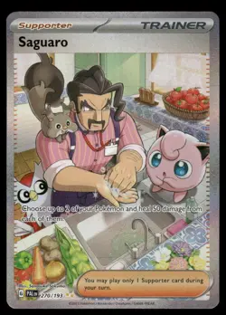 Pokemon Cards Saguaro 270/193 Paldea Evolved Special Illustration Rare NM - Image 1
