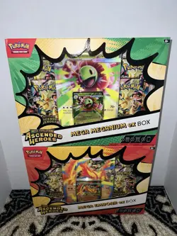 Pokemon Ascended Heroes Mega ex Box (Meganium, Emboar) TCG - Factory Sealed ⭐ - Image 1