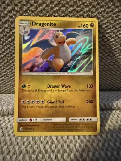 Dragonite - 96/149 - Pokemon Sun & Moon Base Set Holo Rare Card NM - Mint - Image 1