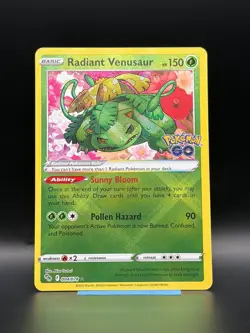 Radiant Venusaur 004/078 Pokemon GO Holo - Image 1