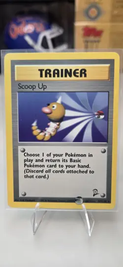 2000 Vintage Pokemon TCG Base Set 2 - Scoop Up 107/130 Rare Trainer NM - Image 1