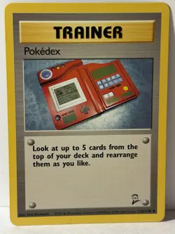 Pokedex 115/130 Base Set 2 NM Pokemon Fast Shipping - Image 1