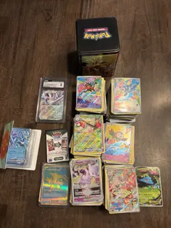 Pokemon TCG Mixed Lot Tin Full Art Holo/Foil English Suicune ex Mewtwo V - Image 1