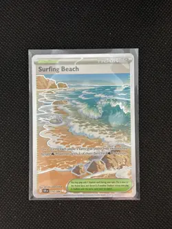 POKEMON - SURFING BEACH 114/086 - CHAOS RISING - ULTRA RARE - Image 1