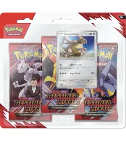 Pokemon Scarlet & Violet Destined Rivals 3-Pack Blister Kangaskhan Sealed - Image 1