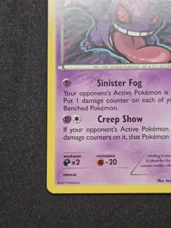 Pokemon TCG Gengar 60/162 Theme Deck Exclusive Non-Holo Rare NM - Image 5