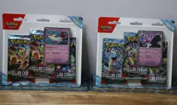 Pokemon TCG Stellar Crown Triple Booster Blister 3 Pack, New Sealed x2 - Image 1