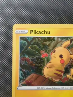 Pikachu SWSH153 Holiday Calendar Snowflake Stamped Promo Pokemon TCG - Image 2