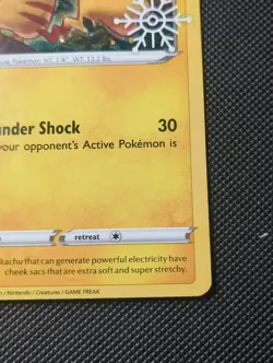 Pikachu SWSH153 Holiday Calendar Snowflake Stamped Promo Pokemon TCG - Image 5