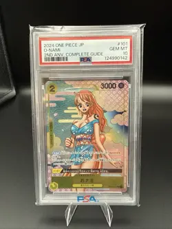 2024 One Piece O-Nami OP06 - #101 Japanese 2nd Anniversary Complete Guide PSA 10 - Image 4