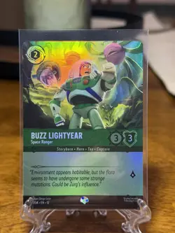 Disney Lorcana Buzz Lightyear Space Ranger Epic Foil 211/204 Wilds Unknown - Image 1