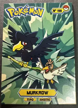 MURKROW- POKEMON JOHTO CARDS TOP POKEDEX CCG FOIL - Image 1