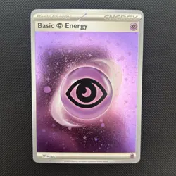 HD Psychic Energy Cosmos Holo with Mew Tail Swirl SVE MEW 005 151 Pokemon Card - Image 2