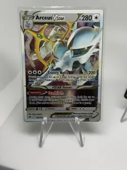 Arceus V 122/172 And Arceus VSTAR 123/172 Brilliant Stars Metal Promo Cards - Image 3