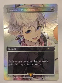 Swords To Plowshares Final Fantasy English foil promo MtG MagicFest NM/Mint - Image 1