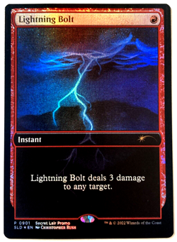 1x Magic: The Gathering Secret Lair Lightning Bolt - SLD 0901 - NM - Image 1