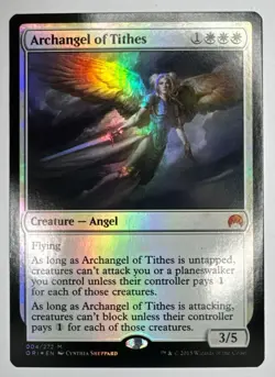 MTG Archangel of Tithes FOIL NM Mythic Rare - ORI Magic Origins #0004 - Image 1