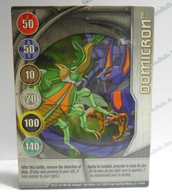 Bakugan Card - Oomicron - Silver Gate Card - BA727 - 8/48ah - 2009 - Image 1