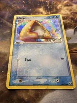 Snorunt - 64/106 Emerald Reverse (STAMPED) Holo Rare - HP - POKEMON FREE SHIP - Image 3
