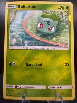 Bulbasaur 1/73 Shining Legends Pokemon Reverse Holo Near Mint - Image 1