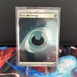 Pokemon TCG Scarlet & Violet 151 Basic Darkness Energy 007 Cosmos Holo - Image 1