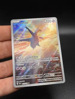 Latios 203/191 Illustration Rare Surging Sparks Pokemon NM GP3 - Image 2