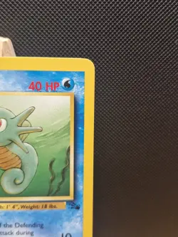 Pokemon 1999 WOTC 1st Edition Fossil Horsea 49/62 - Excellent - Image 4