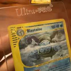 Nintendo Pokemon TCG Blastoise Expedition Base Set Holo Rare 4/165 2002 Eng 100 - Image 3