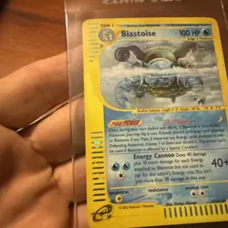 Nintendo Pokemon TCG Blastoise Expedition Base Set Holo Rare 4/165 2002 Eng 100 - Image 4