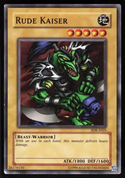 Rude Kaiser SDK-E025 Common / Short Print Starter Deck: Kaiba Yu-Gi-Oh LP - Image 1