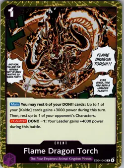 Flame Dragon Torch EB04-040 Rare Event - One Piece The Azure Sea's Seven OP14 LP - Image 1
