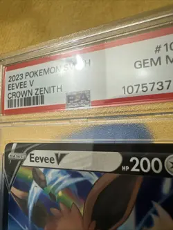2023 Pokemon SWSH Eevee V Crown Zenith Card PSA 10 Gem Mint #108 - Image 5