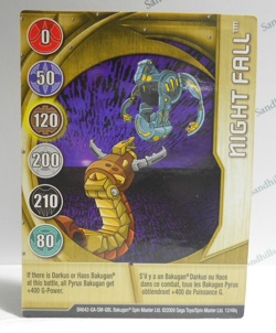 Bakugan Card - Night Fall - Gold Gate Card - BA642 - 12/48q - 2009 - Image 1