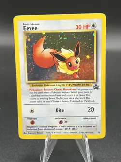 EEvee #11 Promo Black Star Vintage Pokemon Card WOTC LP ZU1 - Image 1