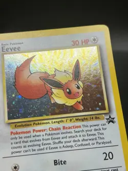 EEvee #11 Promo Black Star Vintage Pokemon Card WOTC LP ZU1 - Image 2