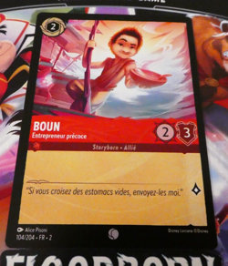 LORCANA TRADING CARD GAME TCG DISNEY CHAPITRE 2 CARTE BOUN 104/204 FR NM - Image 1
