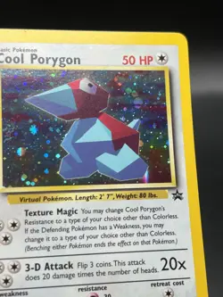 Cool Porygon 15/53 WOTC Promo Holo Pokemon Card Black Star Promo NM ZU1 - Image 2