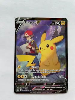 Pokemon TCG Pikachu V Lost Origin Trainer Gallery TG16/TG30 Holo Ultra Rare - Image 1